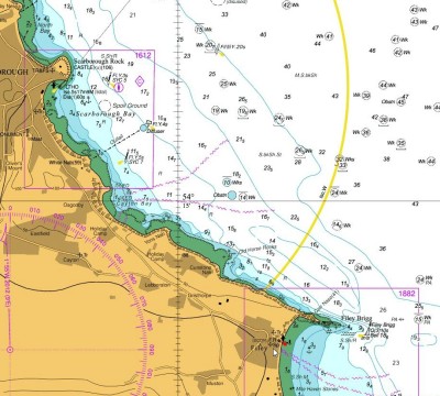 Chart for the Area to the south of Scarborough